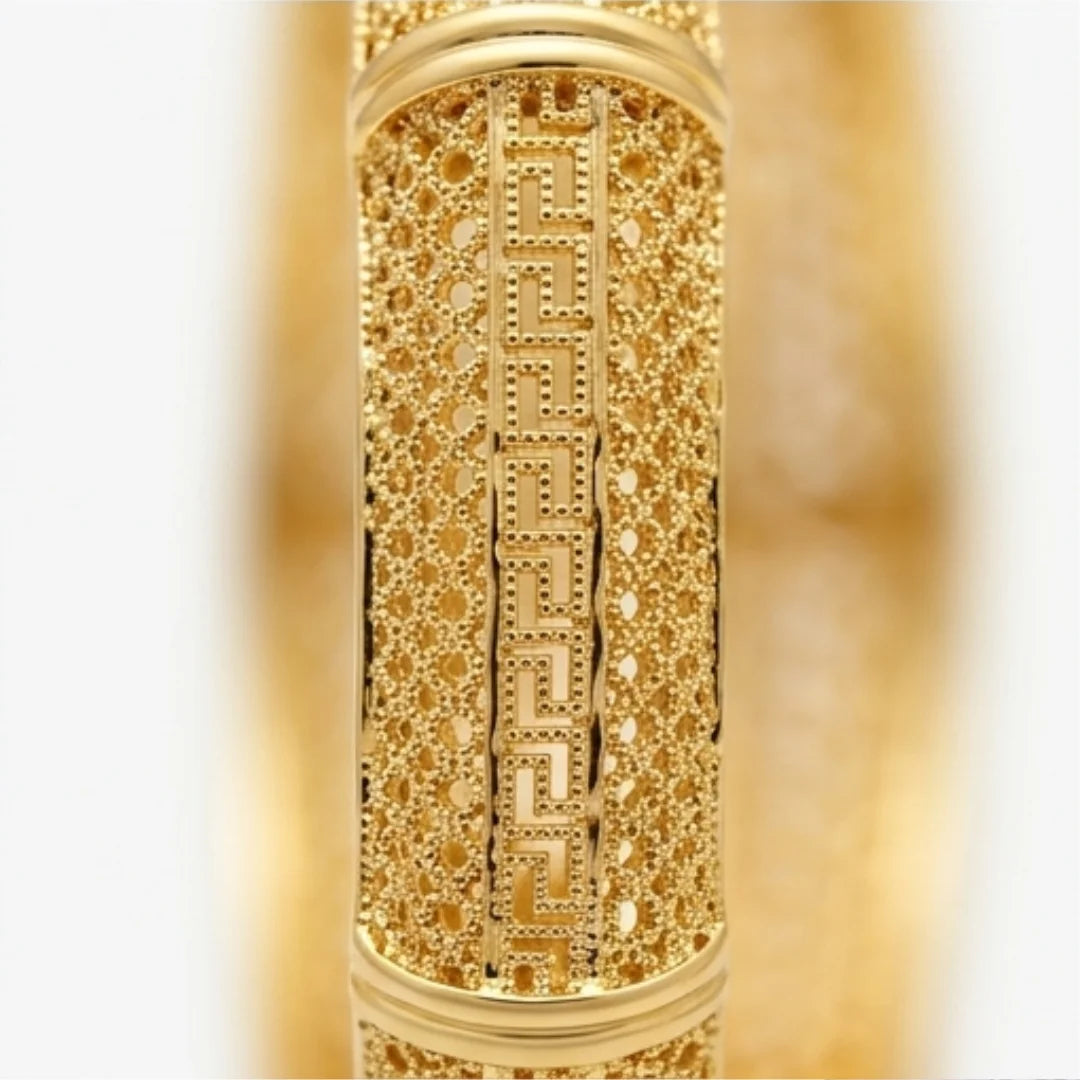 Gold Plated Bangles 2 Pcs | CODE GP-07
