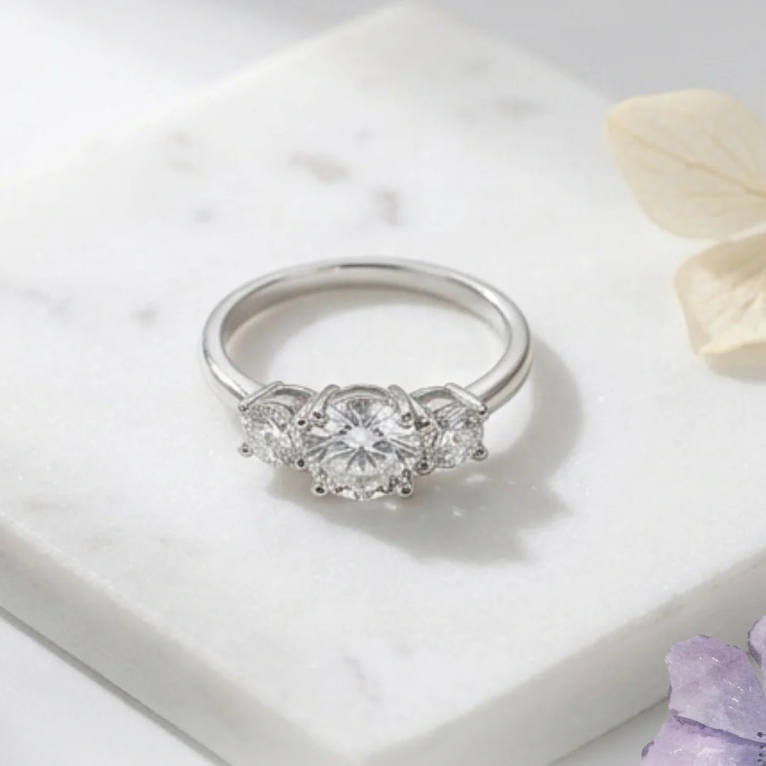 Moissanite Dimond Ring VVS1 Lab Diamond Ring for Women