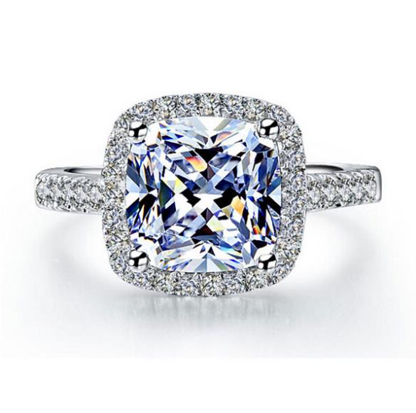 Moissanite Diamond S925 Silver Ring