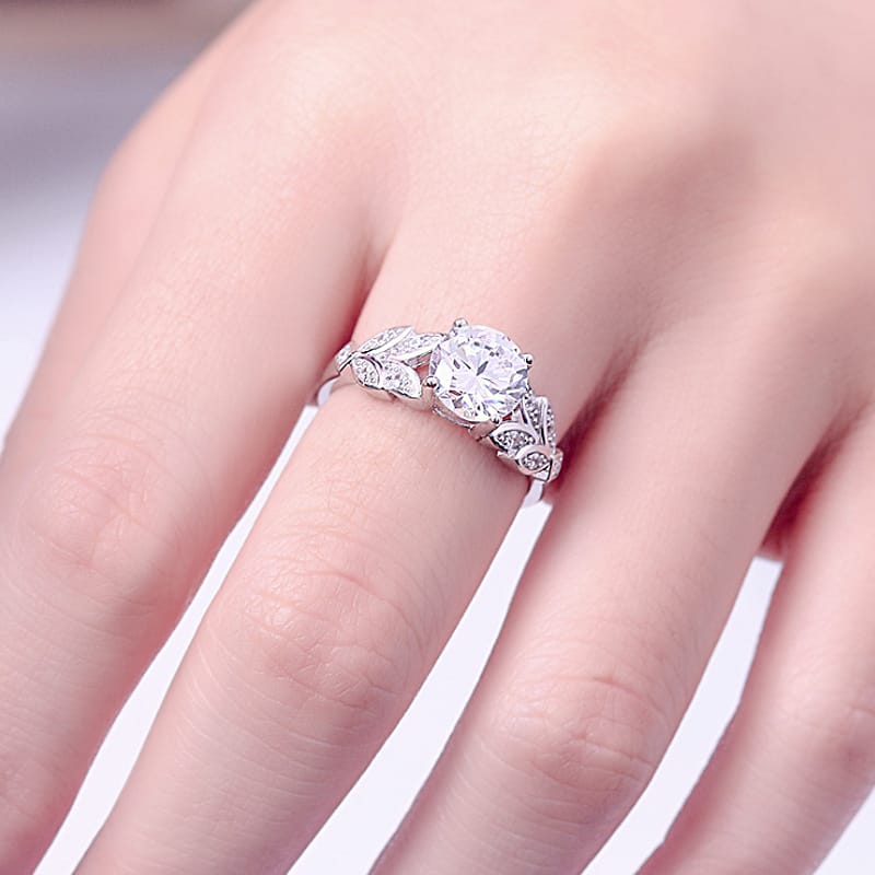 Moissanite Dimond Ring VVS1 Lab Diamond S925 Ring Trendy Style