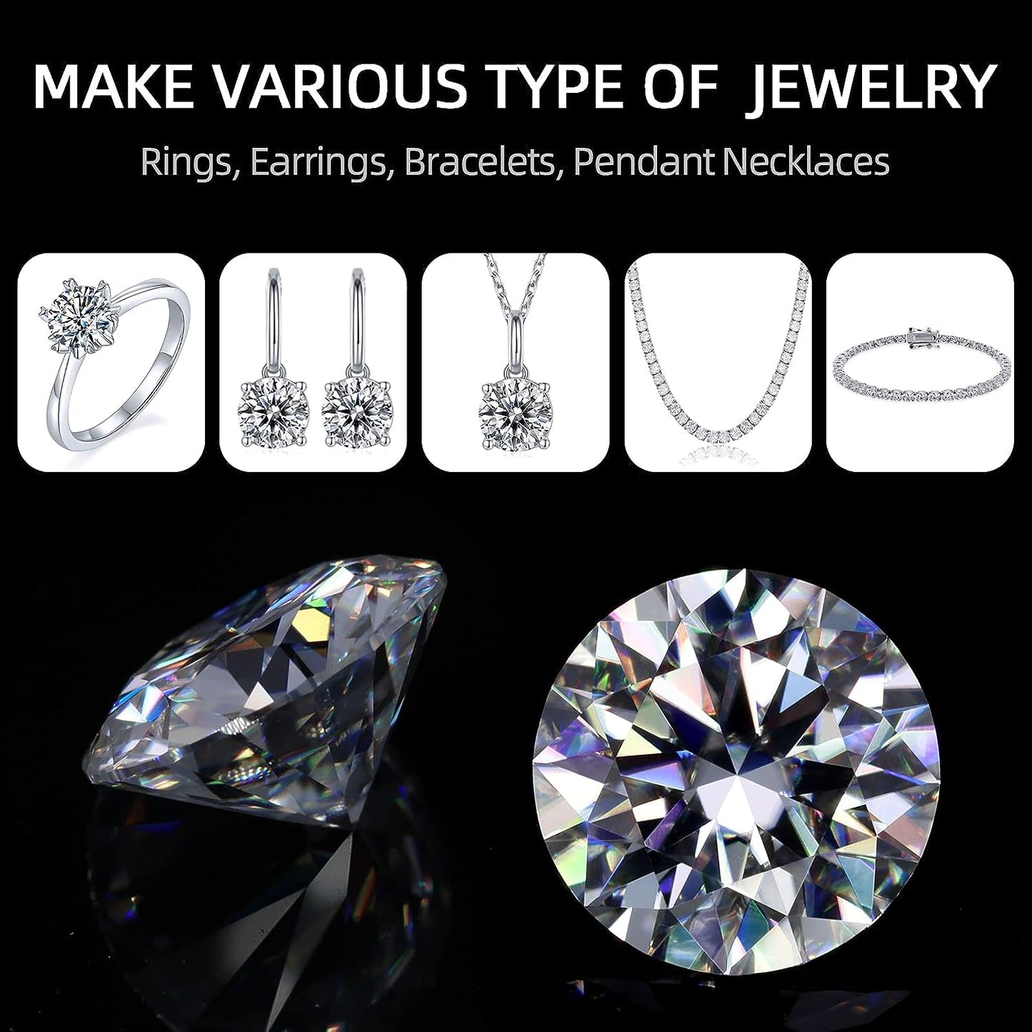 Moissanite Diamond VVS1 D Color Loose Stone – GRA Certified