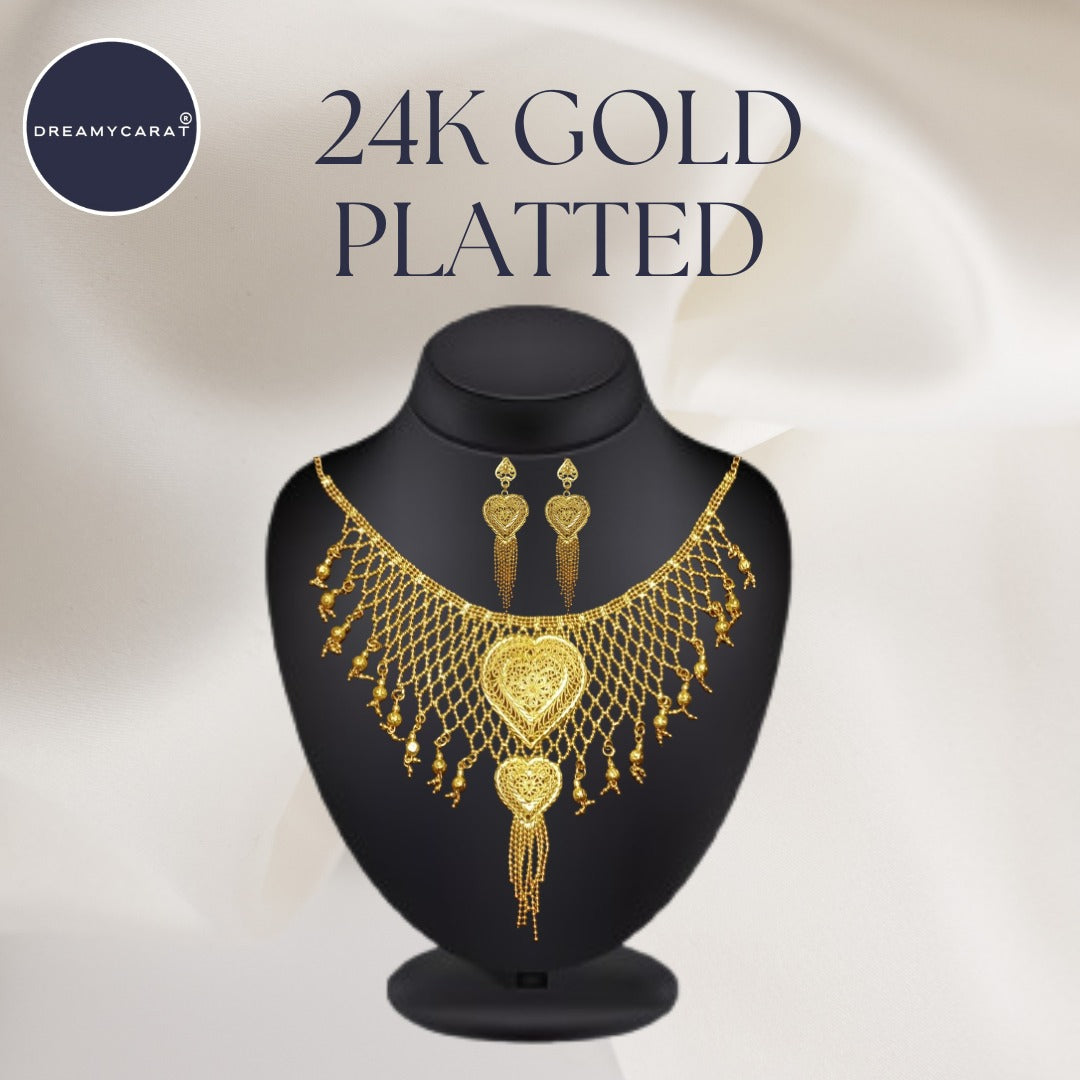 Gold Platted Necklace Set | NS-03