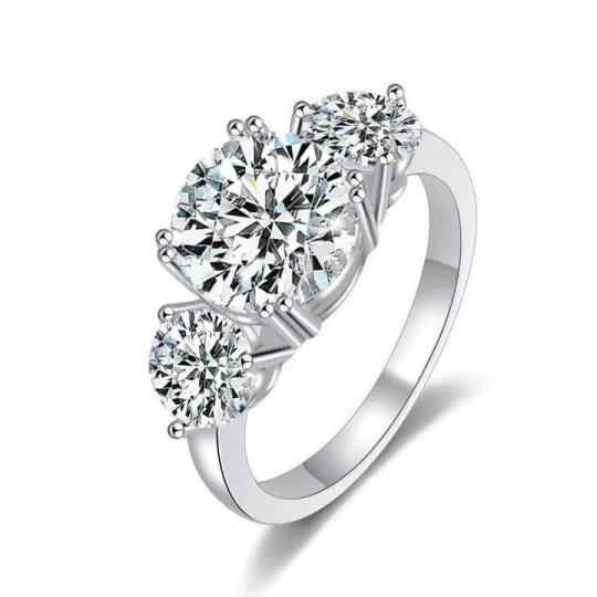 Moissanite Dimond Ring VVS1 Lab Diamond Ring for Women