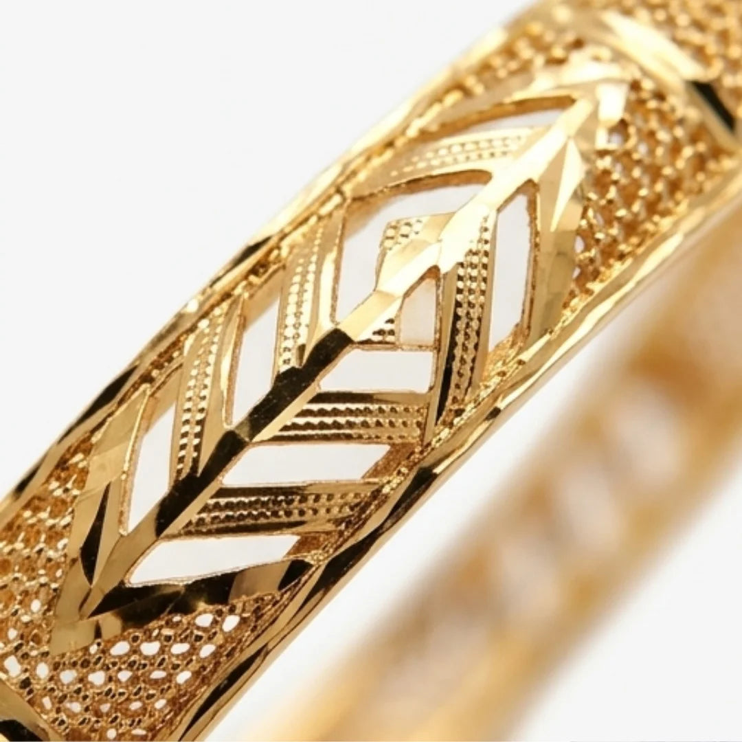 Gold Plated Bangles 4 Pcs | CODE GP-04