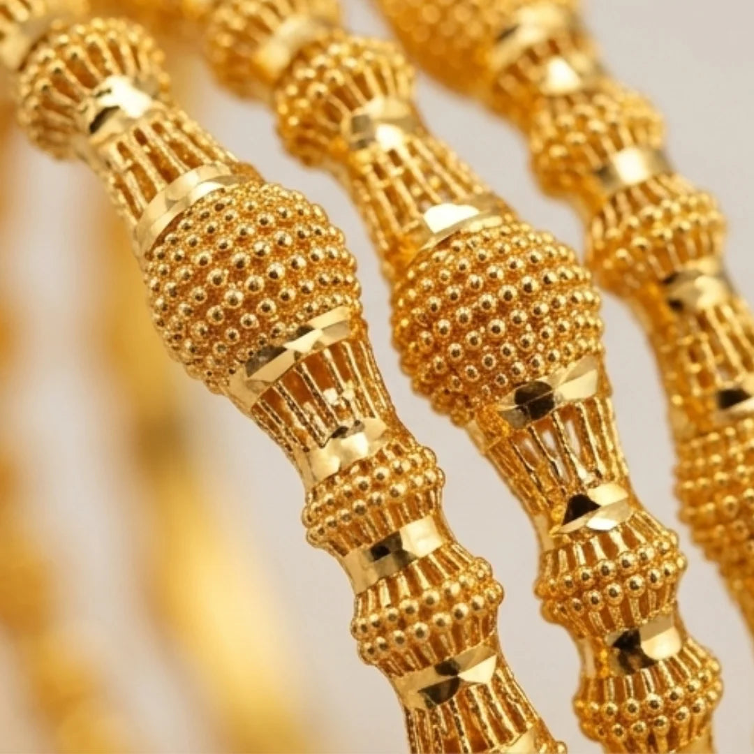 Gold Plated Bangles 6 Pcs | CODE GP-08
