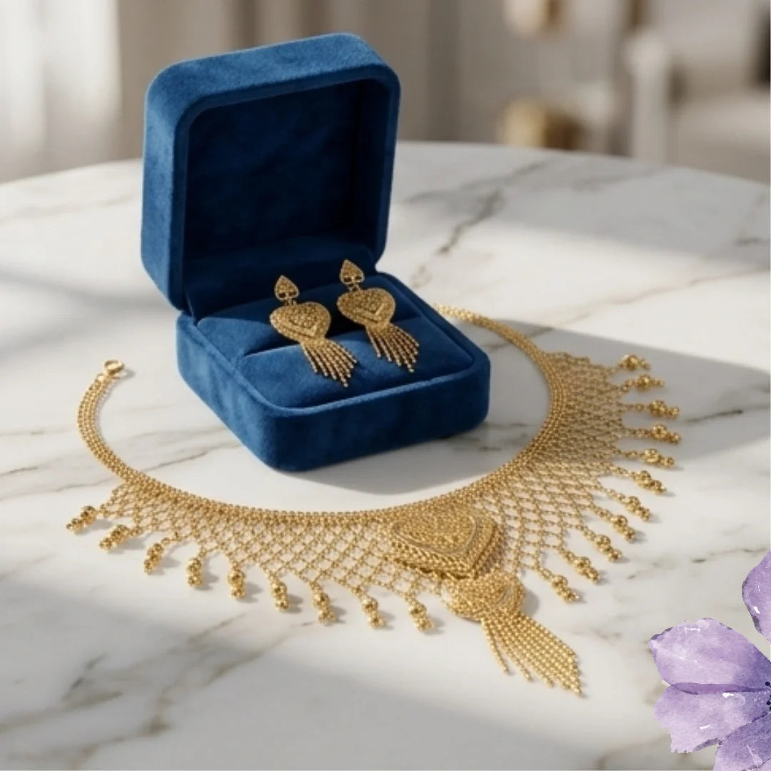 Gold Platted Necklace Set | NS-03