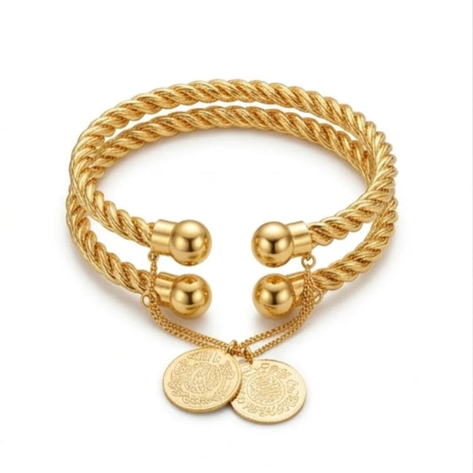 Gold Plated Bangles 2 Pcs | CODE GP-13