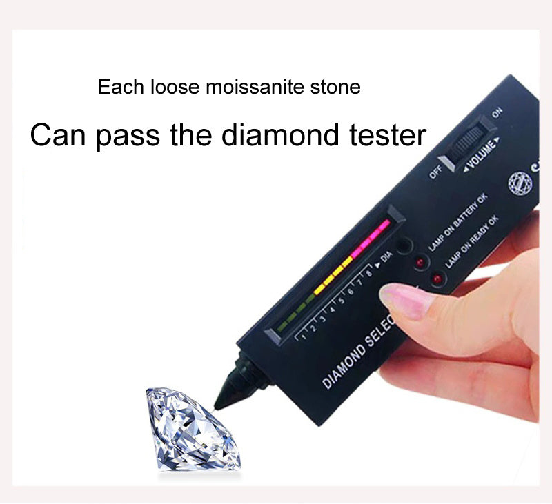 6 Prongs Moissanite Dimond Ring VVS1 S925 Ring for Women Engagements