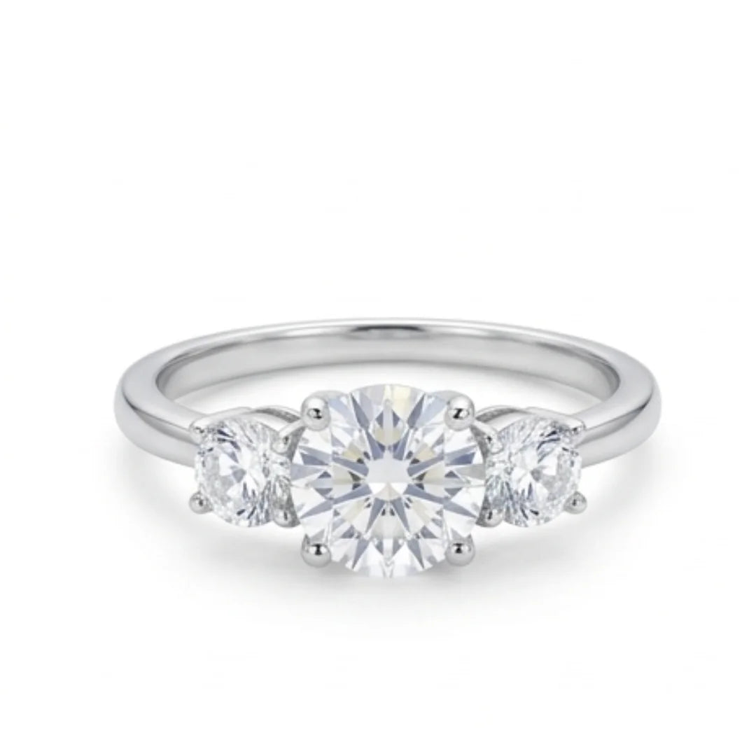 Moissanite Dimond Ring VVS1 Lab Diamond Ring for Women