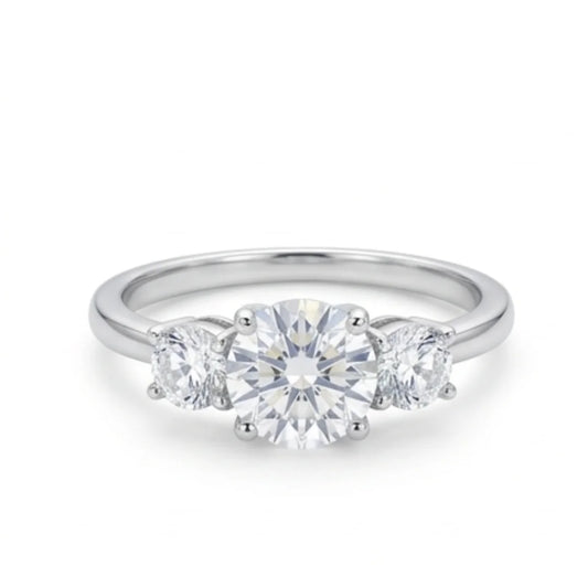 Moissanite Dimond Ring VVS1 Lab Diamond Ring for Women