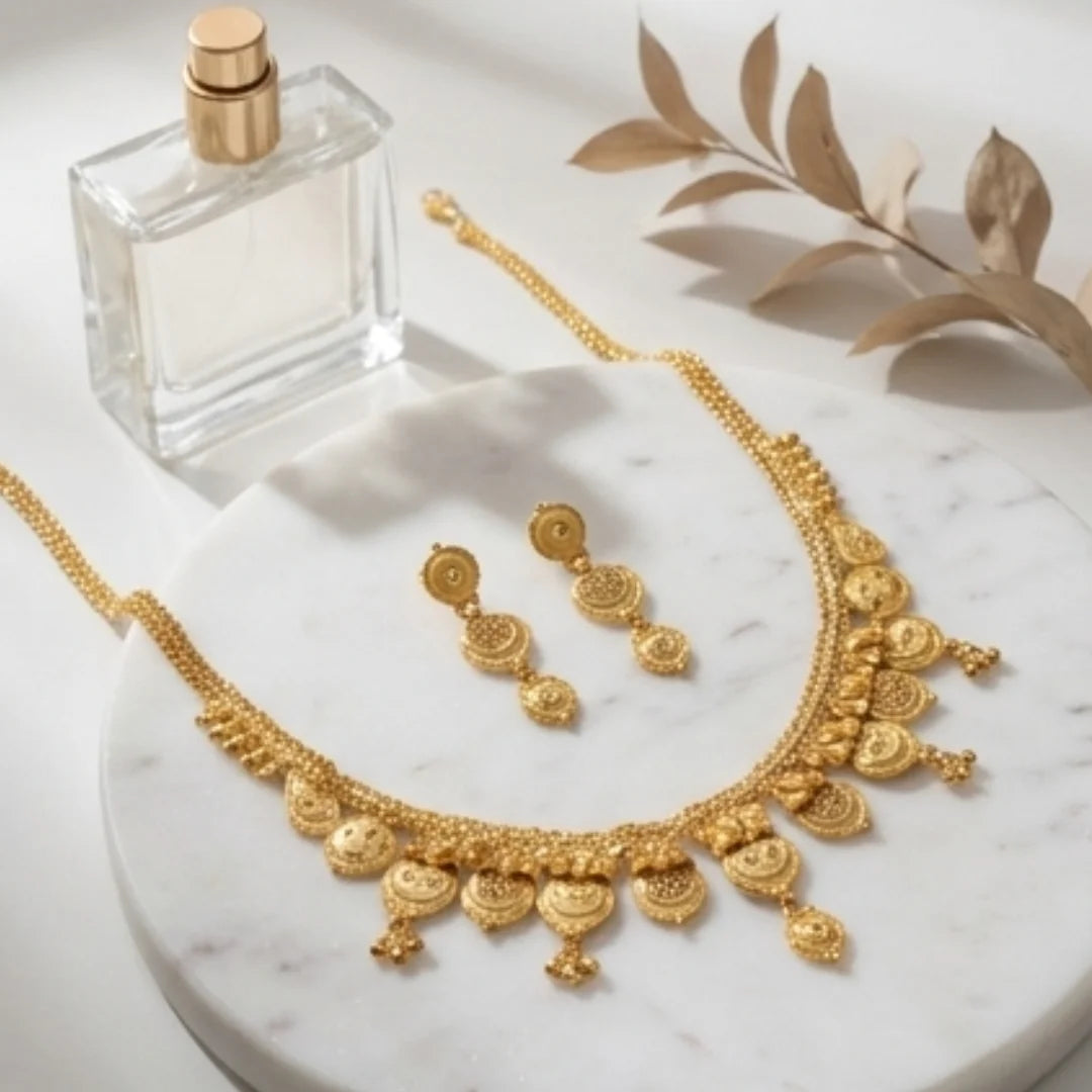Gold Platted Necklace Set | NS-02