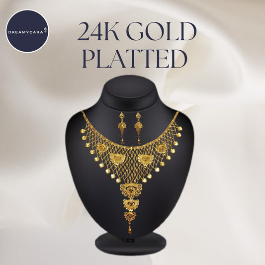Gold Platted Necklace Set | NS-04