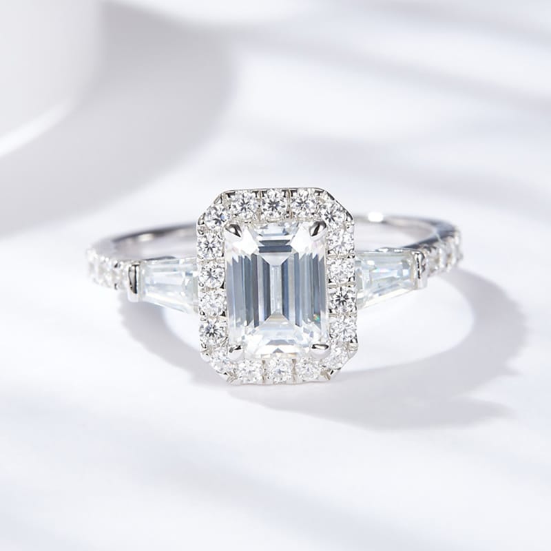 Moissanite Diamond Rings For Women S925 Sterling Silver