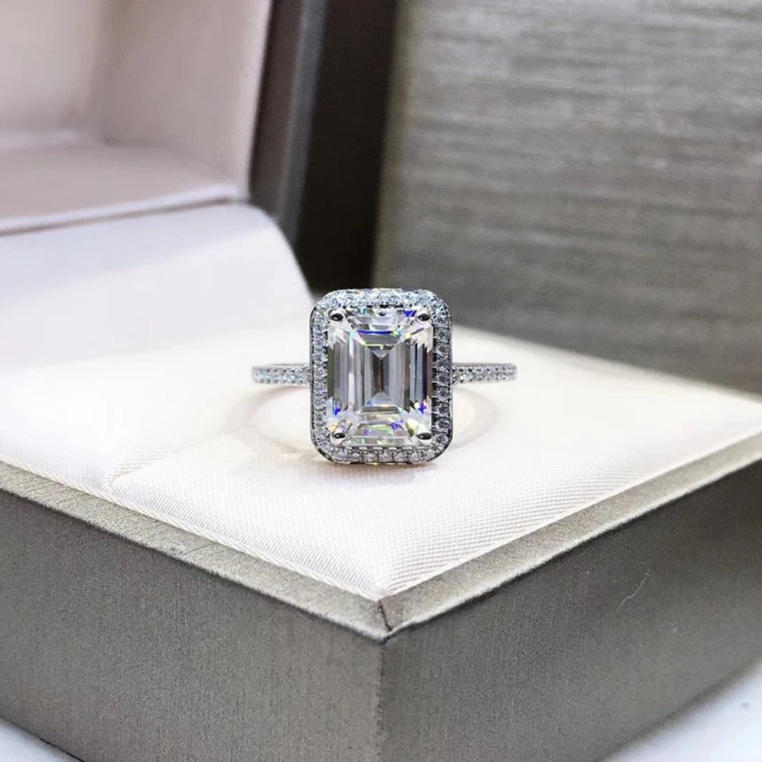 2 Ct Moissanite Diamond Rings For Women S925 Sterling Silver