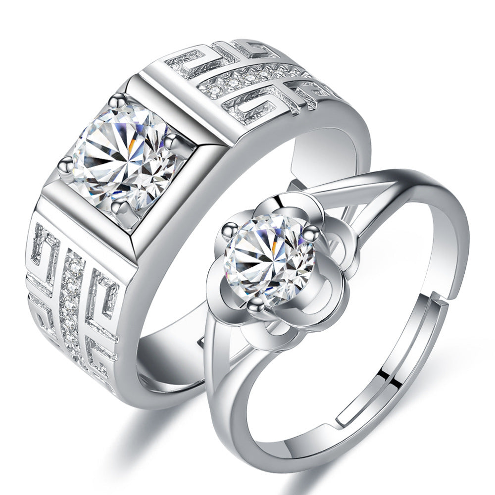 VVS1 D-Color Moissanite Couple Rings Luxury Gifts