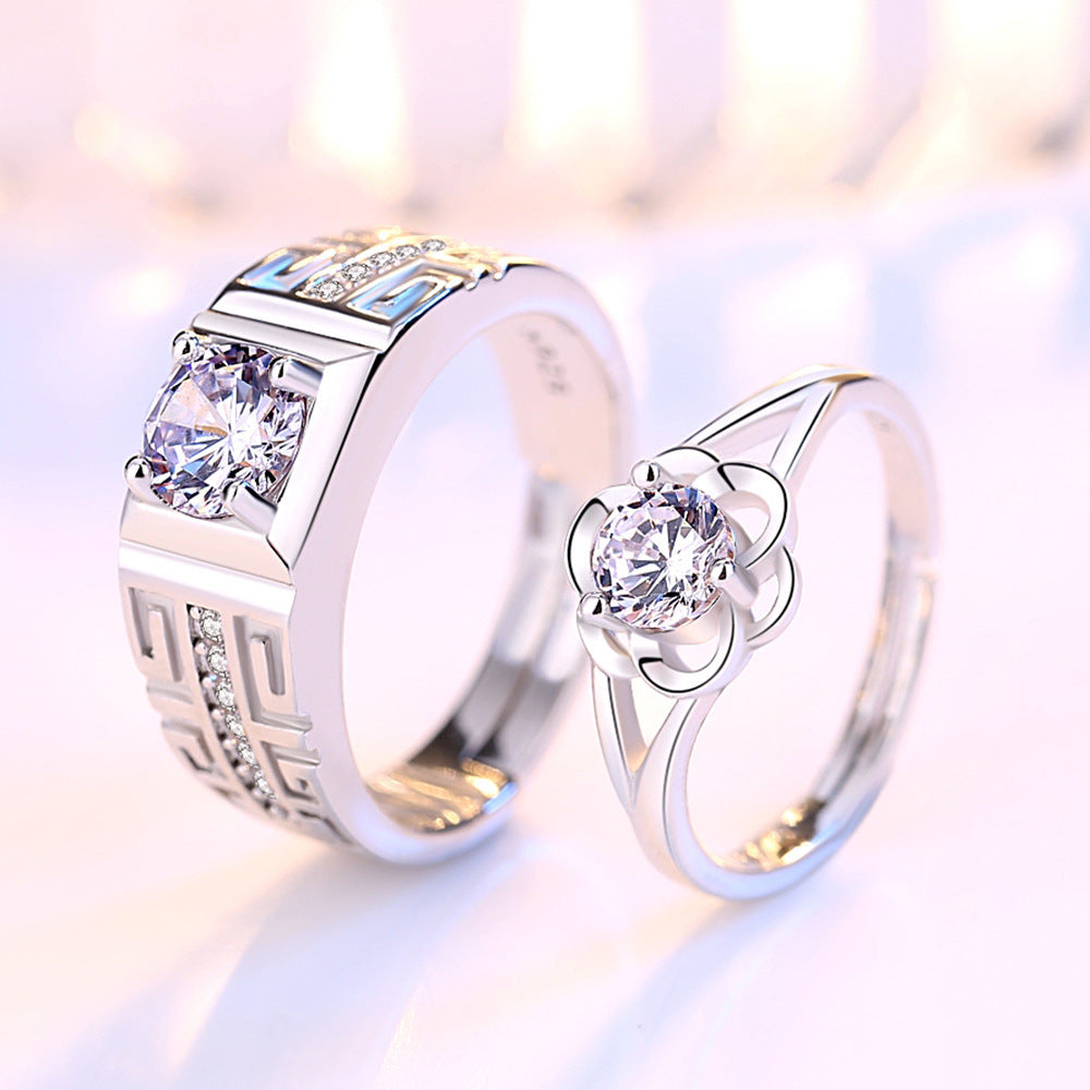 VVS1 D-Color Moissanite Couple Rings Luxury Gifts