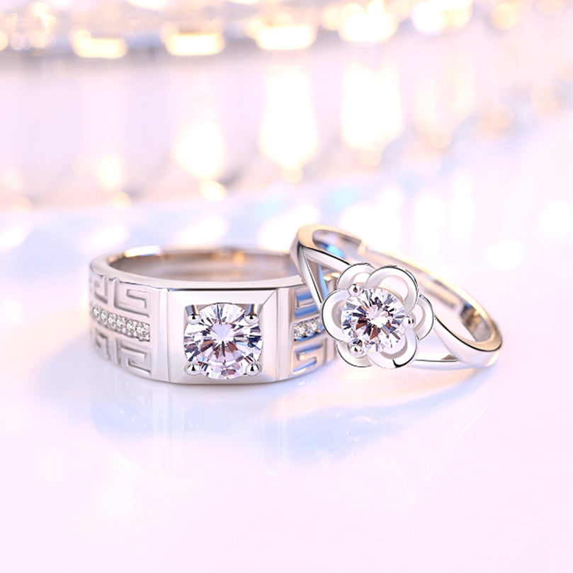 VVS1 D-Color Moissanite Couple Rings Luxury Gifts