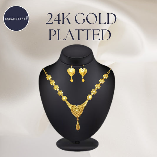 Gold Platted Necklace Set | NS-01