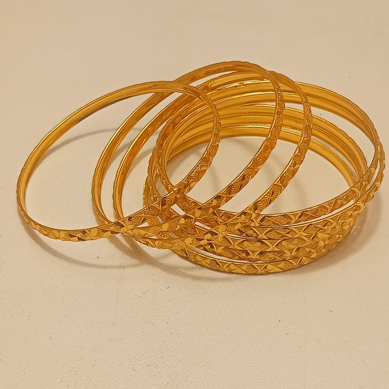 Gold Plated Bangles 8 Pcs | CODE GP-13