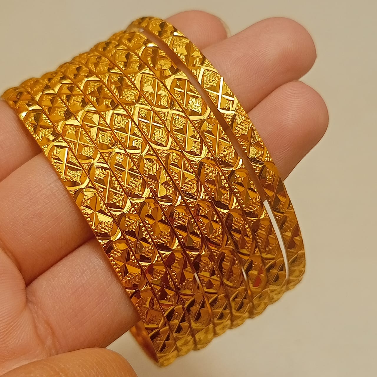 Gold Plated Bangles 8 Pcs | CODE GP-13