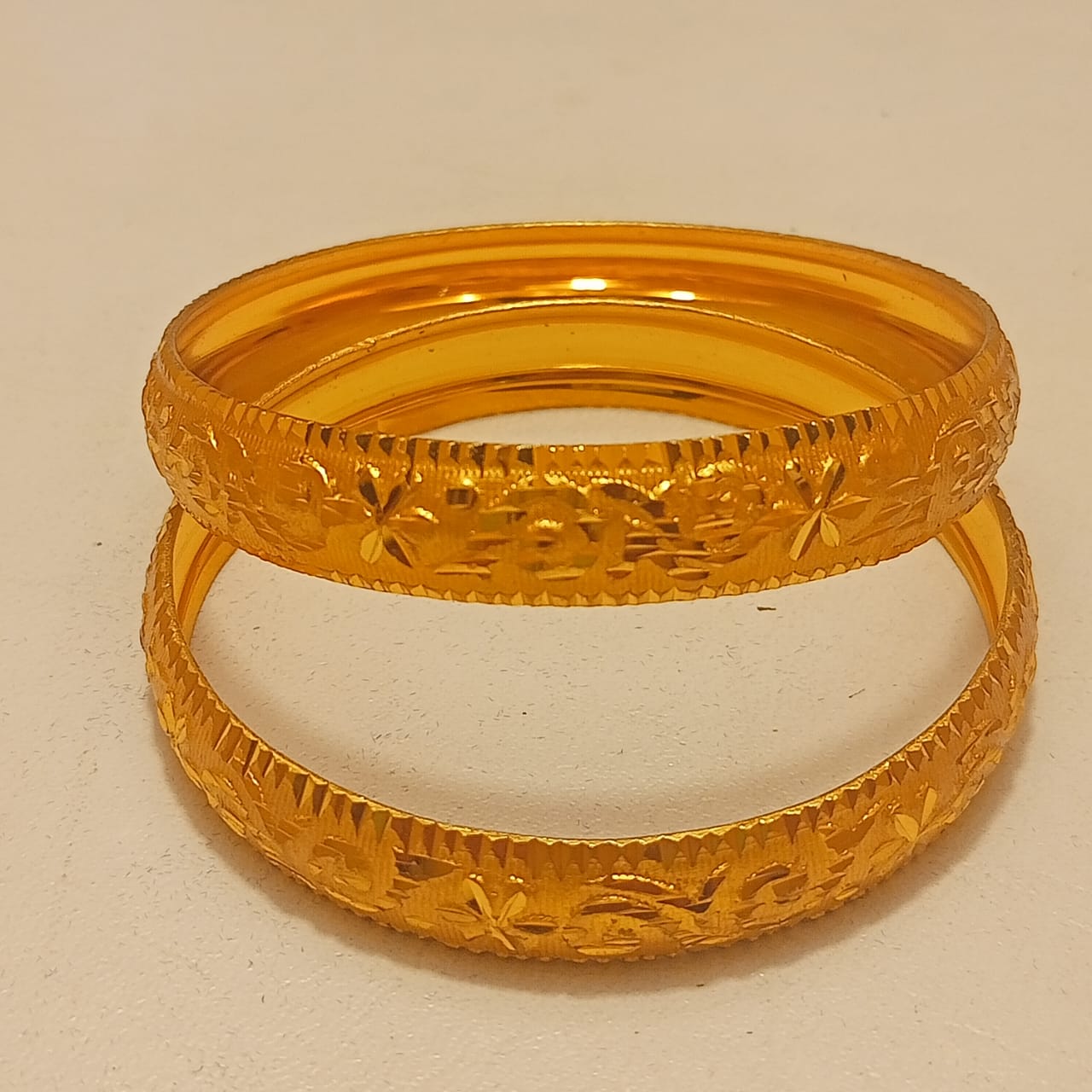 Gold Plated Bangles 2 Pcs | CODE GP-10