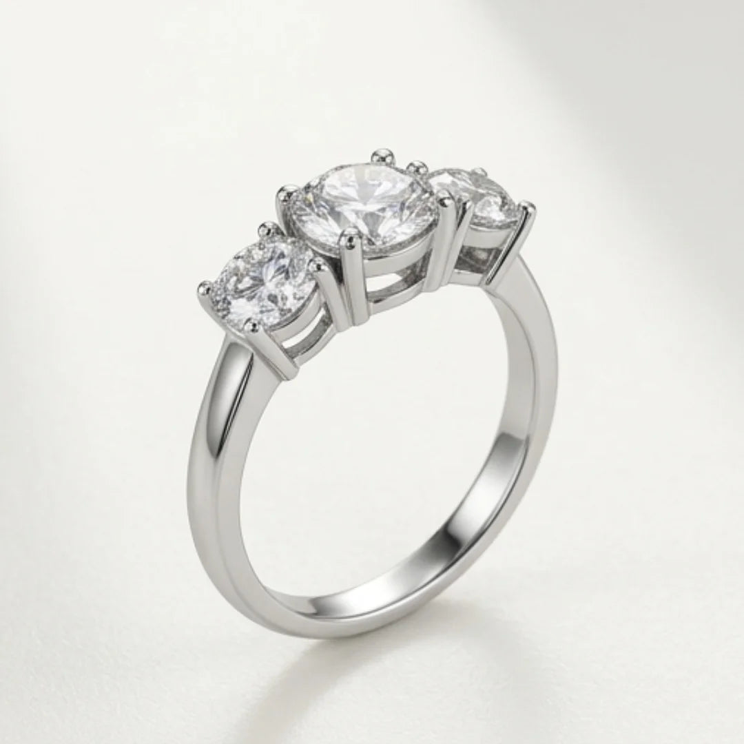 Moissanite Dimond Ring VVS1 Lab Diamond Ring for Women