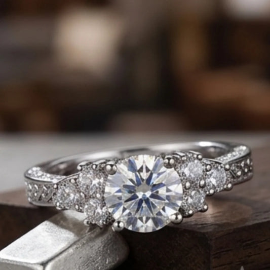S925 Moissanite Ring Trendy Style | Code S22