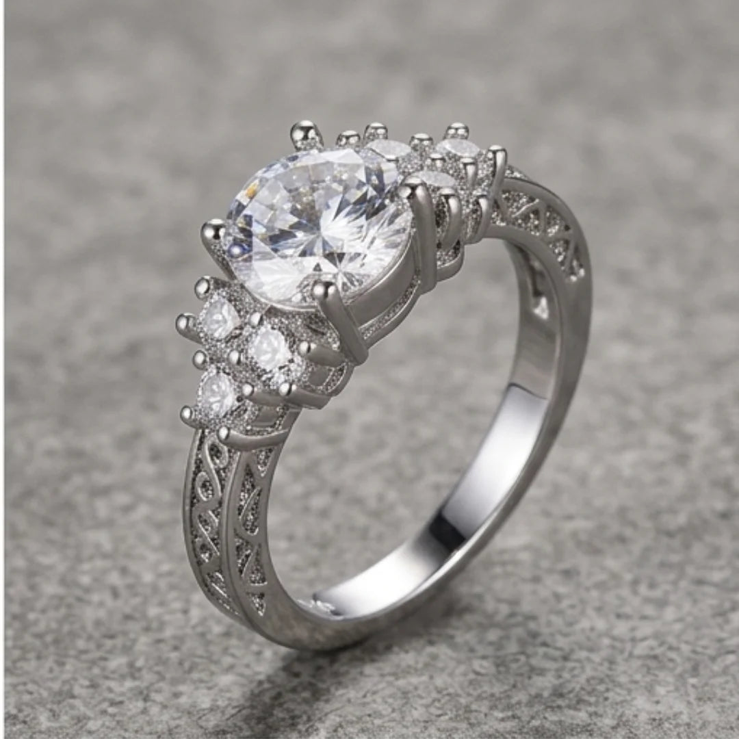 S925 Moissanite Ring Trendy Style | Code S22
