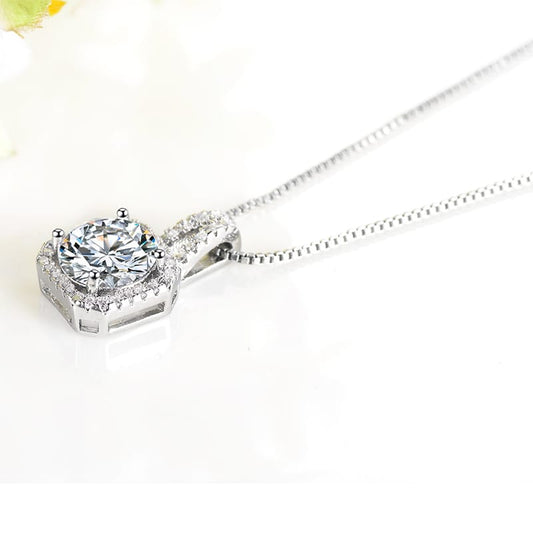 2 CT Moissanite Diamond S925 Pendent